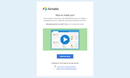airtable onboarding sample